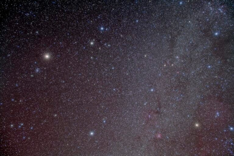 Mars near the Beehive Cluster in Cancer