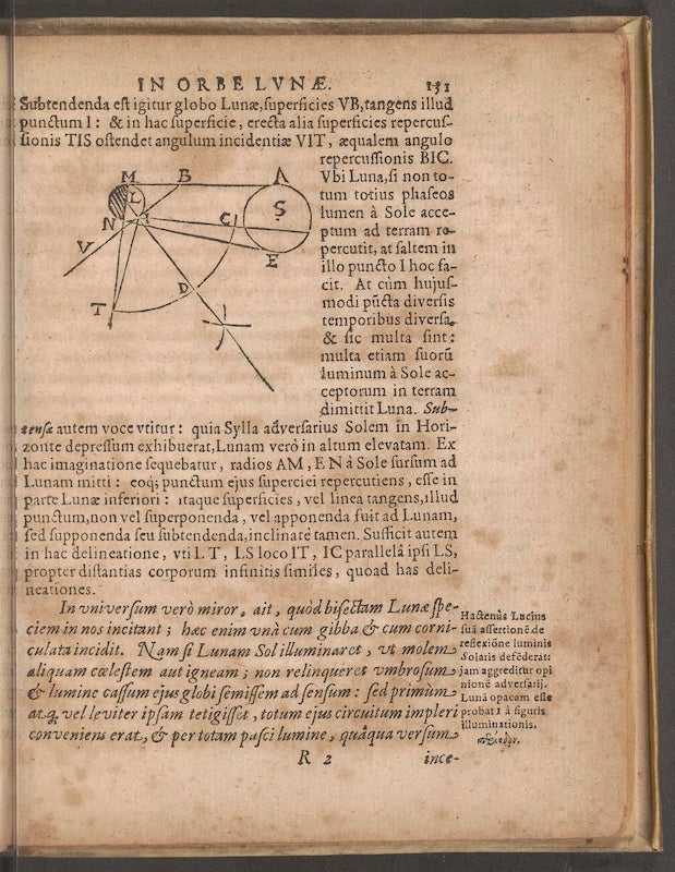 A page from Kepler's In Somnium Astronomicum (An Astronomical Dream)
