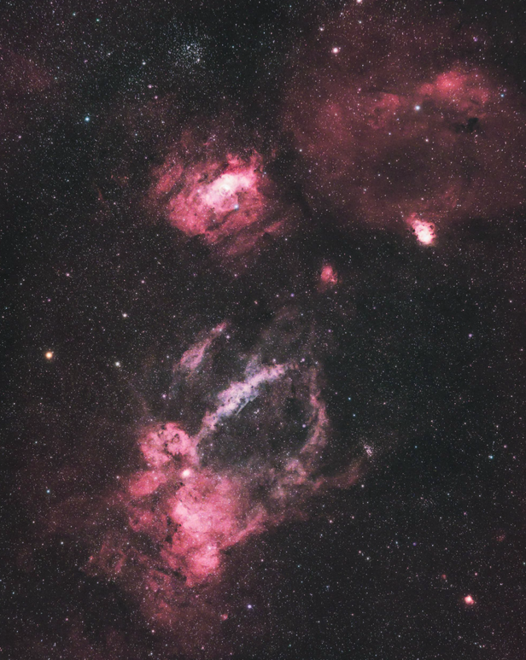 Lobster Claw and Bubble nebulae