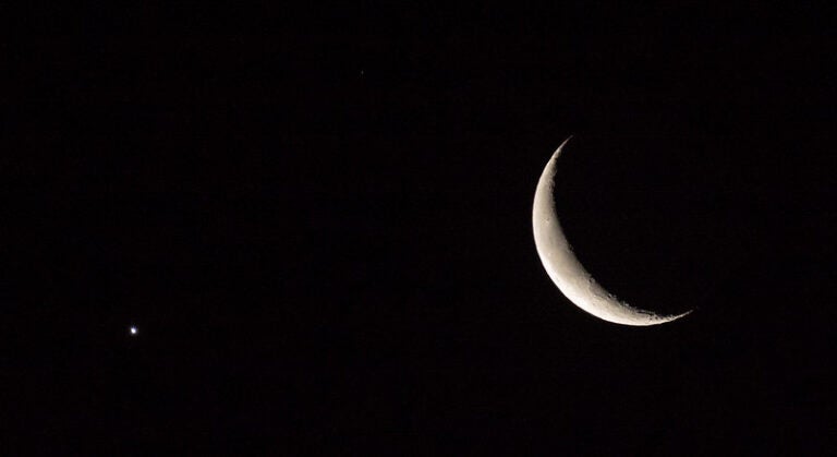 The Moon and Venus