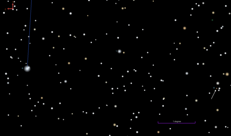 Regulus and R Leonis