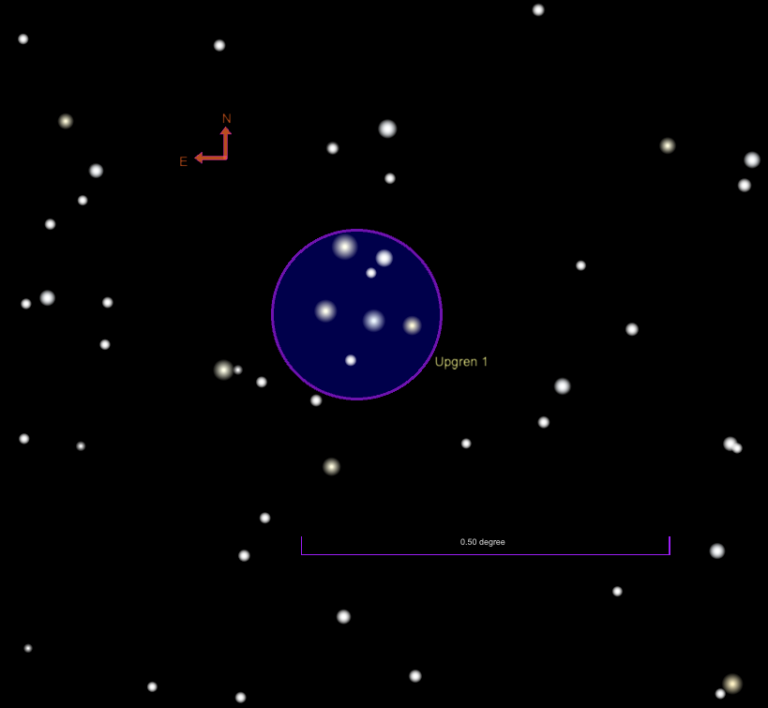 star chart showing Upgren 1