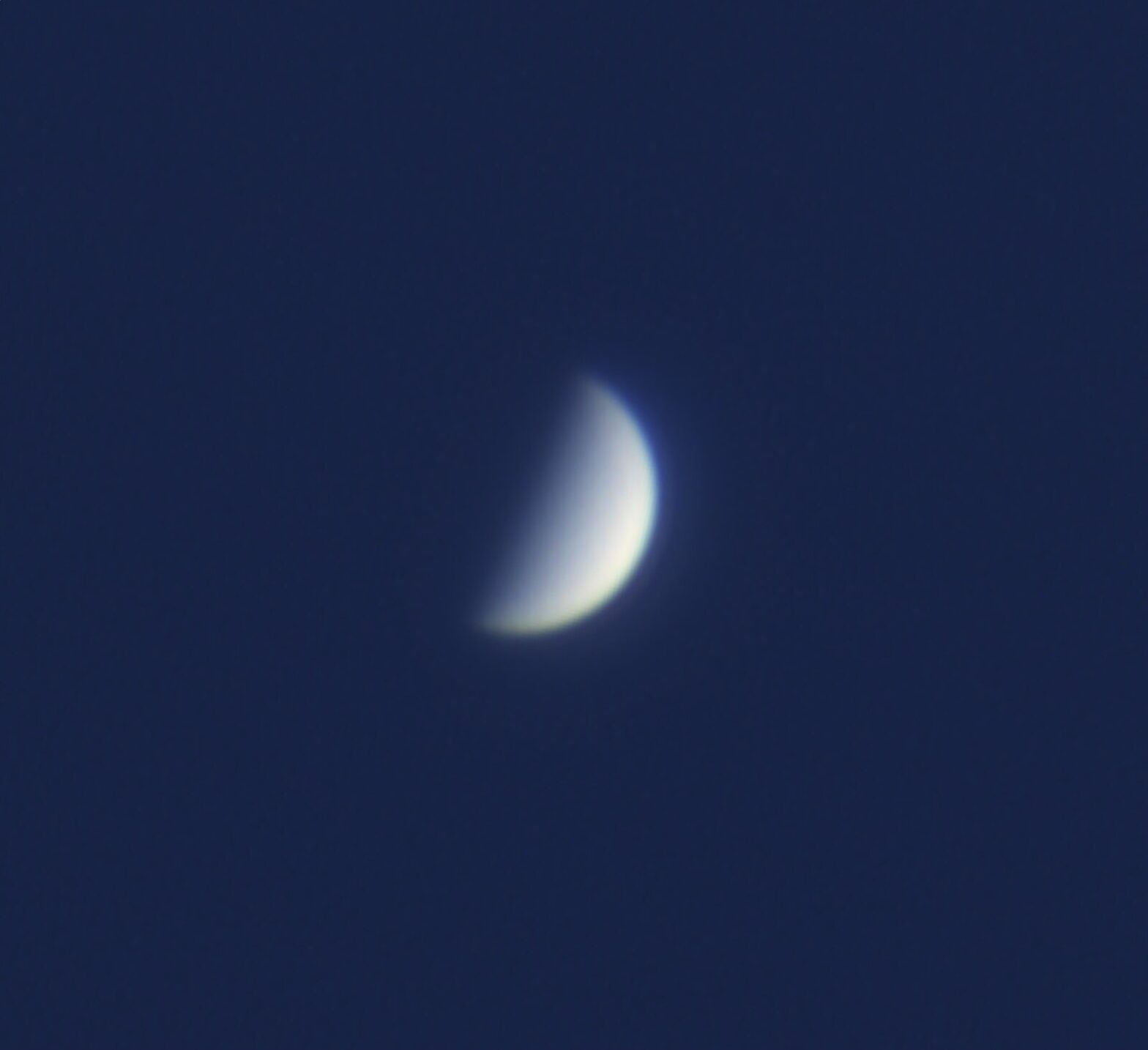 Venus near dichotomy