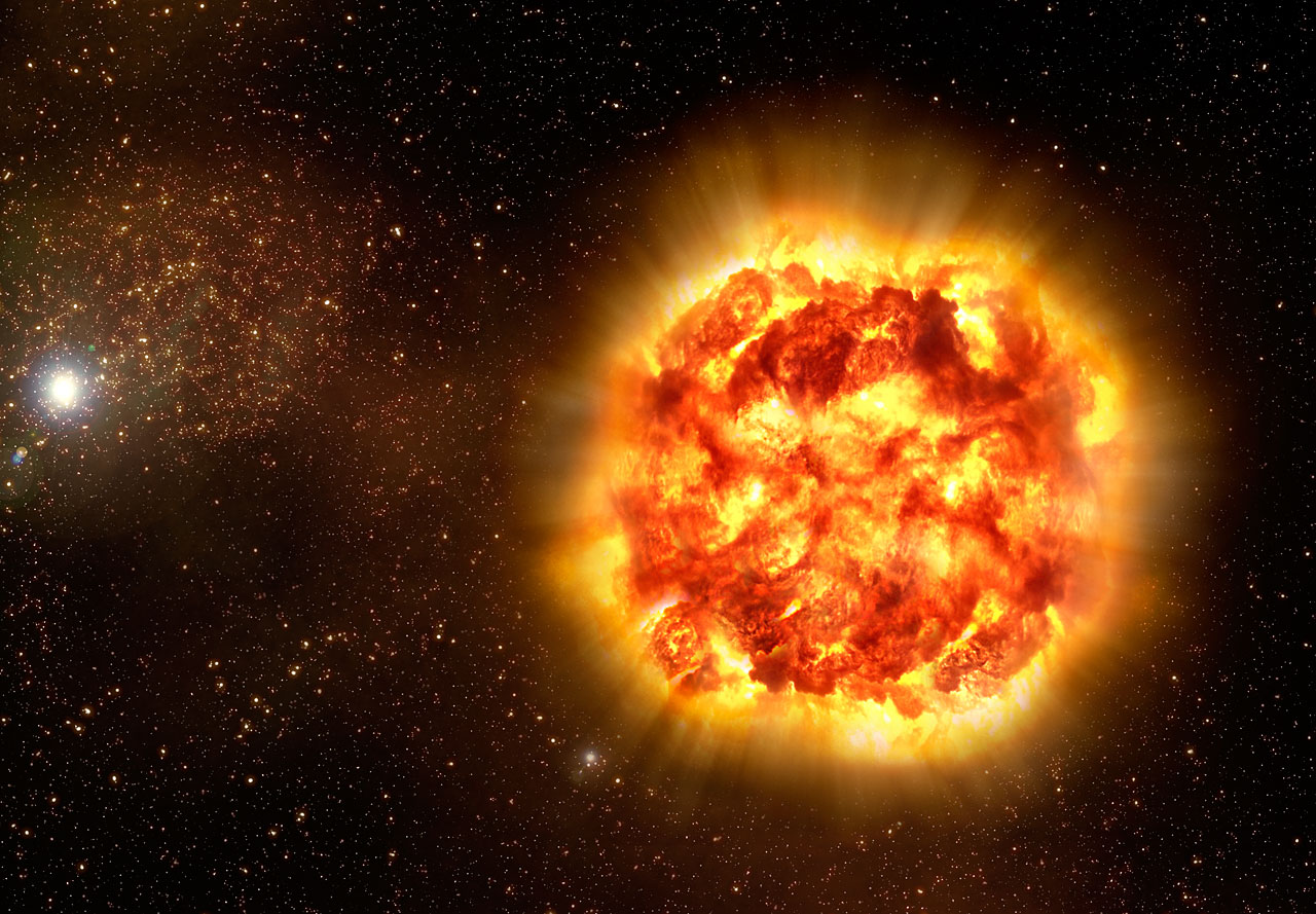 This supernova shock wave slammed into its companion star
