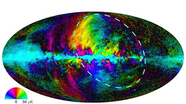 A full sky map made using the ESA Planck satellite.