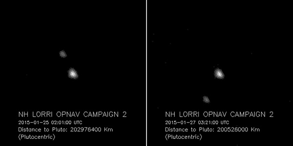 Pluto in January 2015 as seen by New Horizons