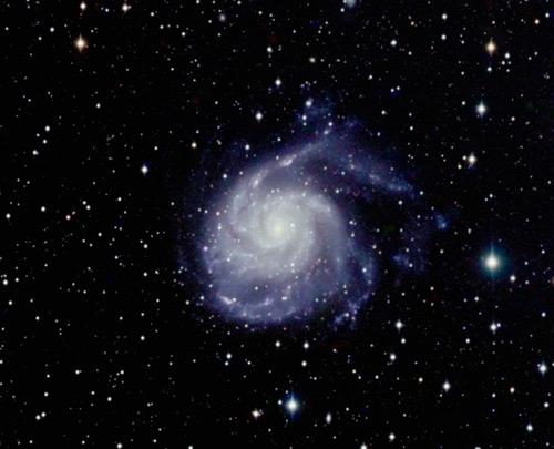 Spiral galaxy M101 in Ursa Major