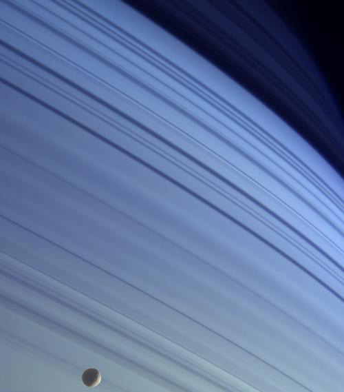 Mimas and Saturn