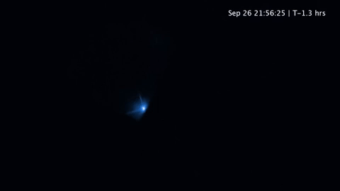 Watch: Hubble captures aftermath of DART spacecraft slamming into ...