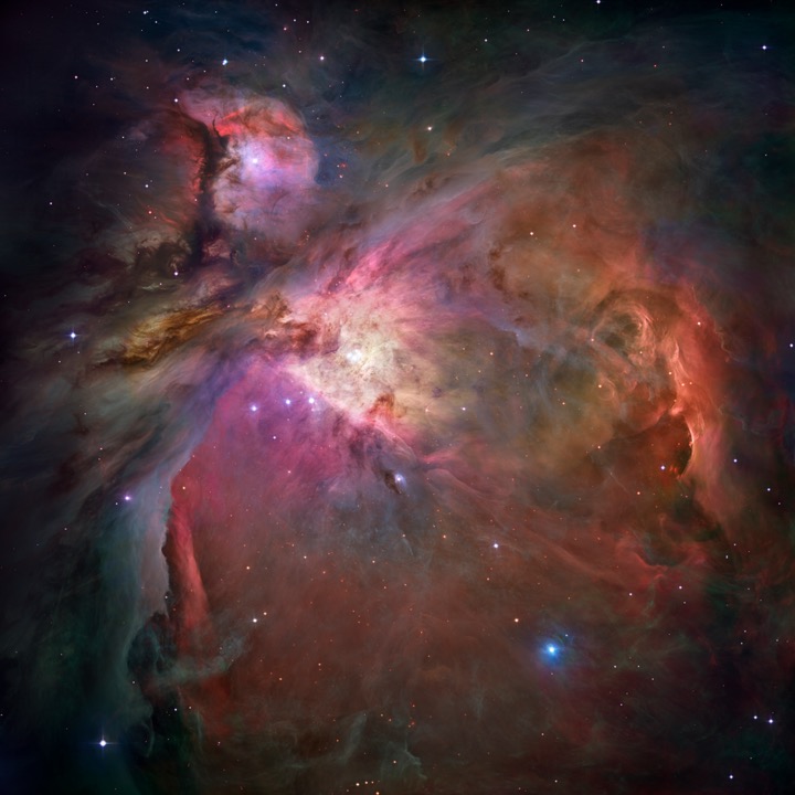 The solar nebula that birthed the Sun and its stellar siblings likely resembled the Orion Nebula. Credit: NASA,ESA, M. Robberto (Space Telescope Science Institute/ESA) and the Hubble Space Telescope Orion Treasury Project Team