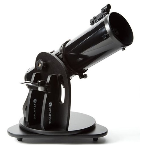 A Zhumell Z130 Portable Newtonian Reflector.