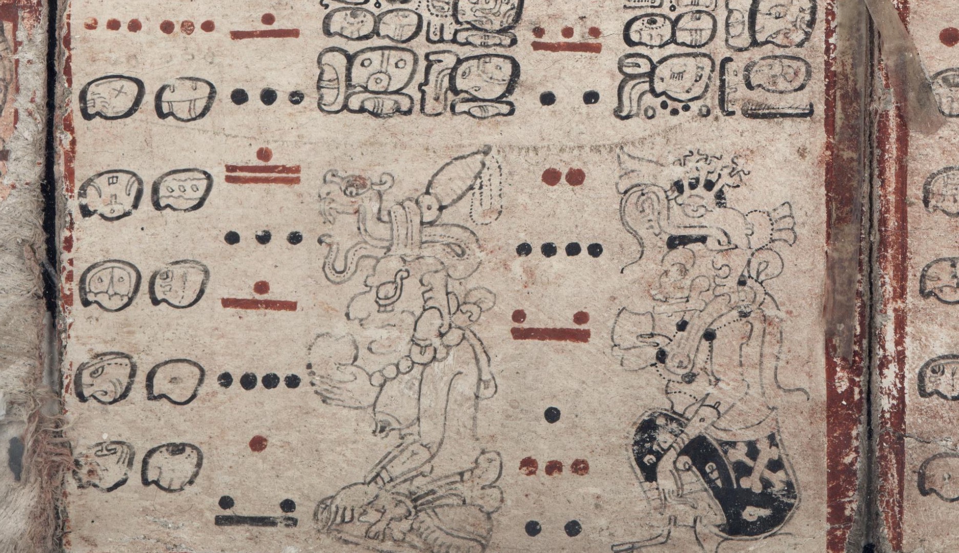 A page from the Dresden Codex.