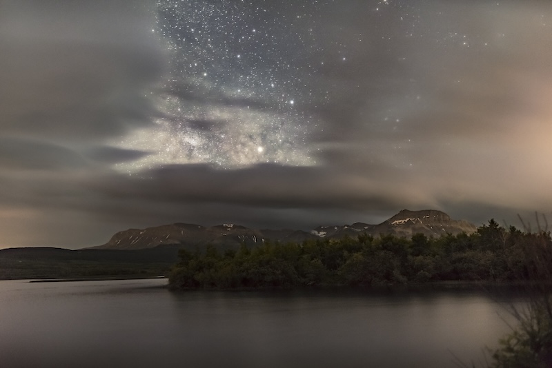 Saturn at Opposition at Waterton Lakes