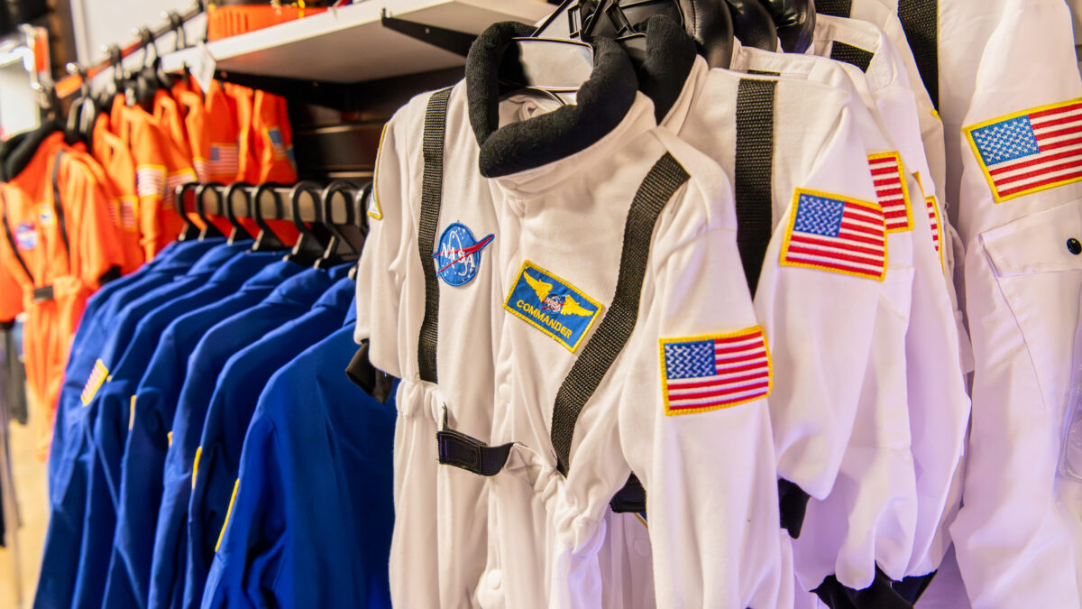Kids' costumes at the Space Store