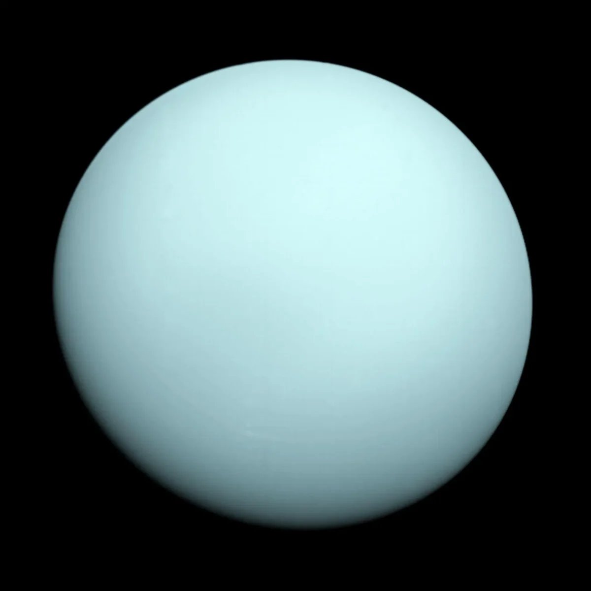 Uranus, imaged by Voyager 2