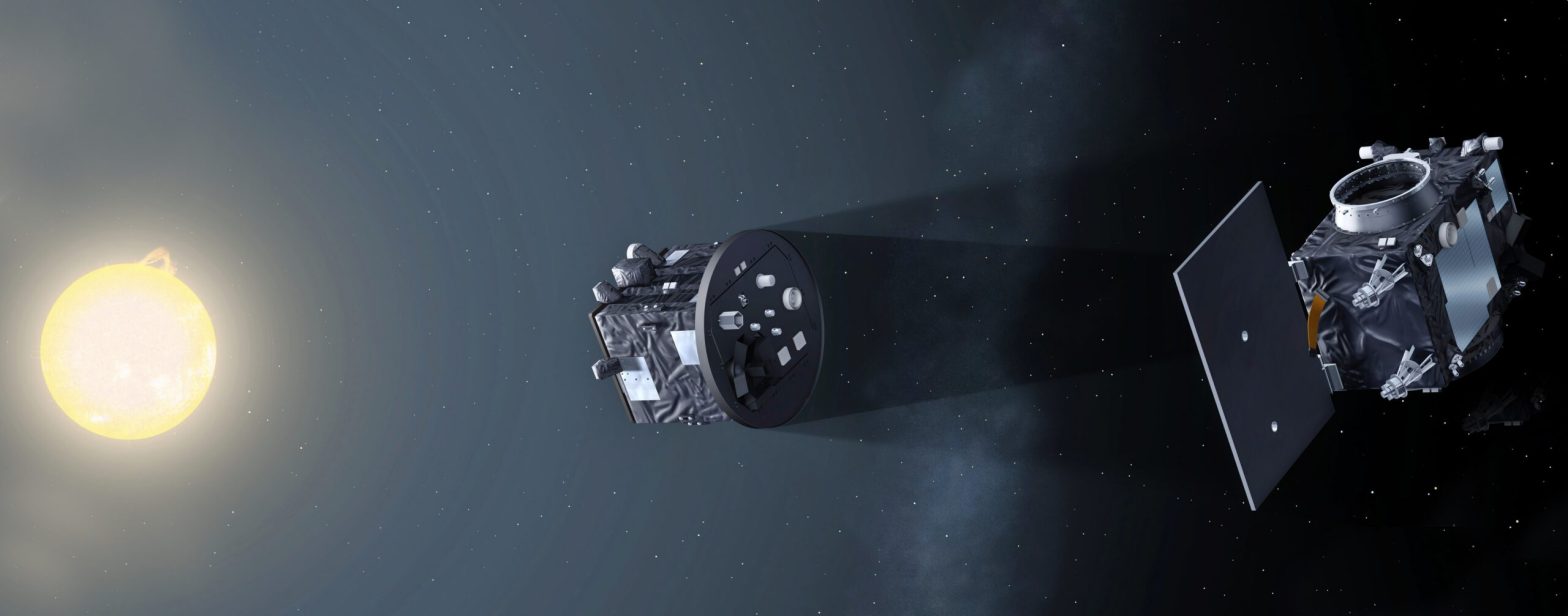 Artist's concept of the Proba-3 mission