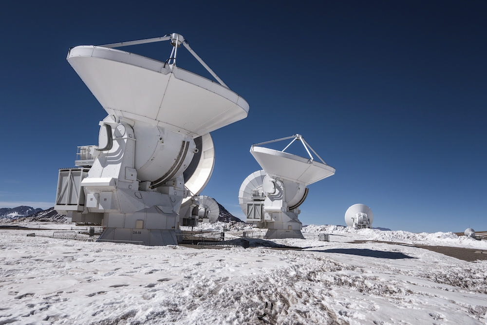 ALMA radio dishes
