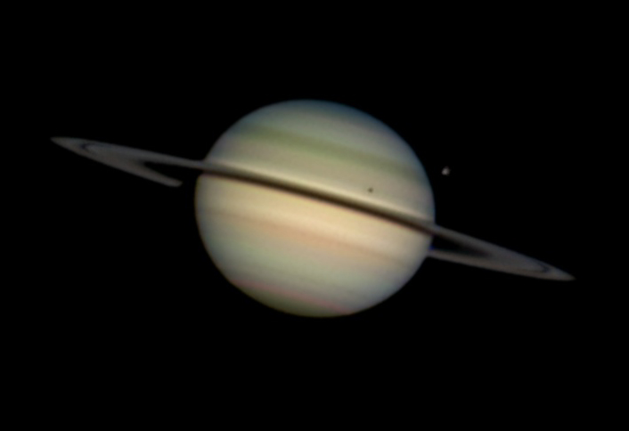 Saturn and moons
