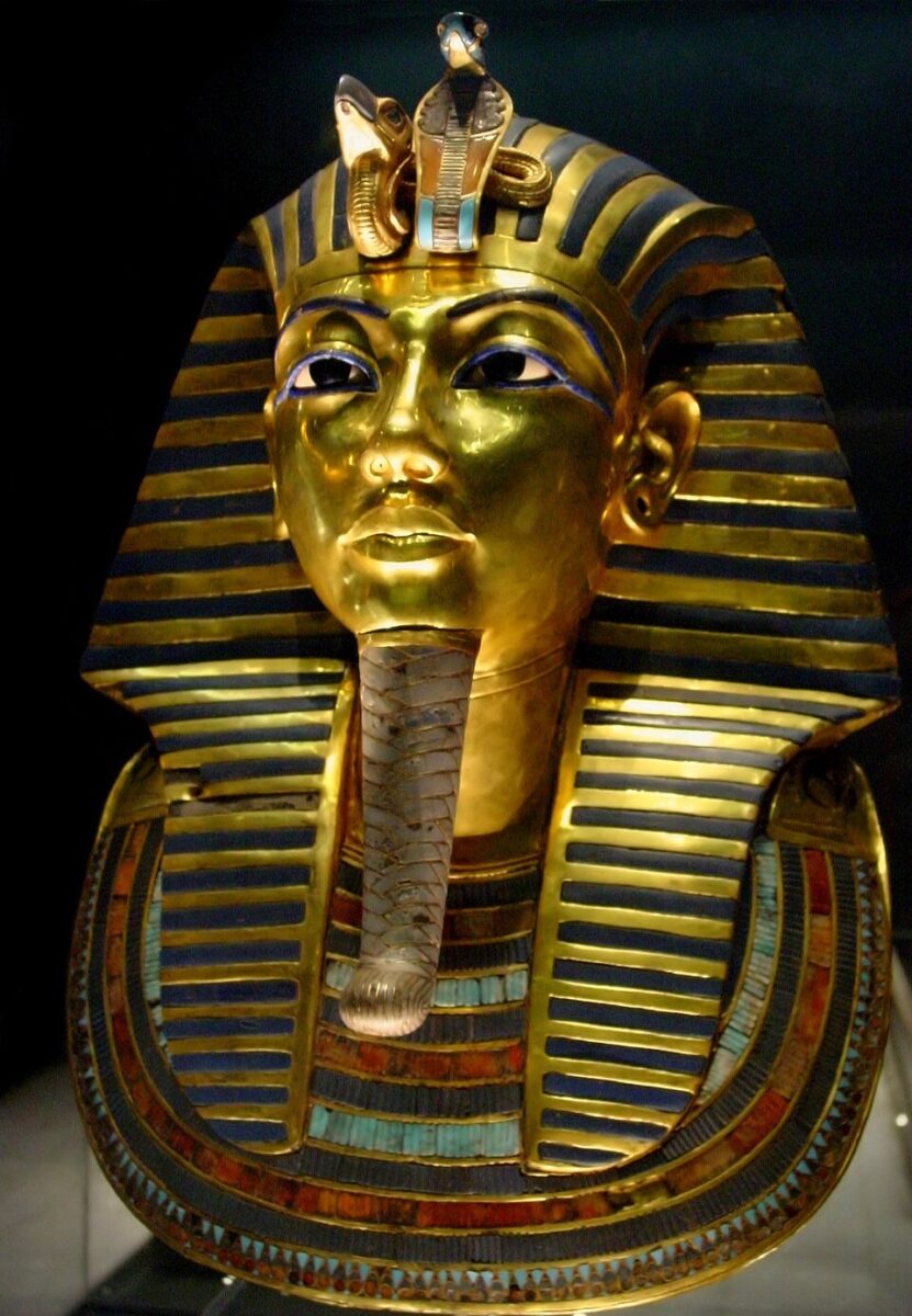 burial mask of Pharoah Tutankhamun