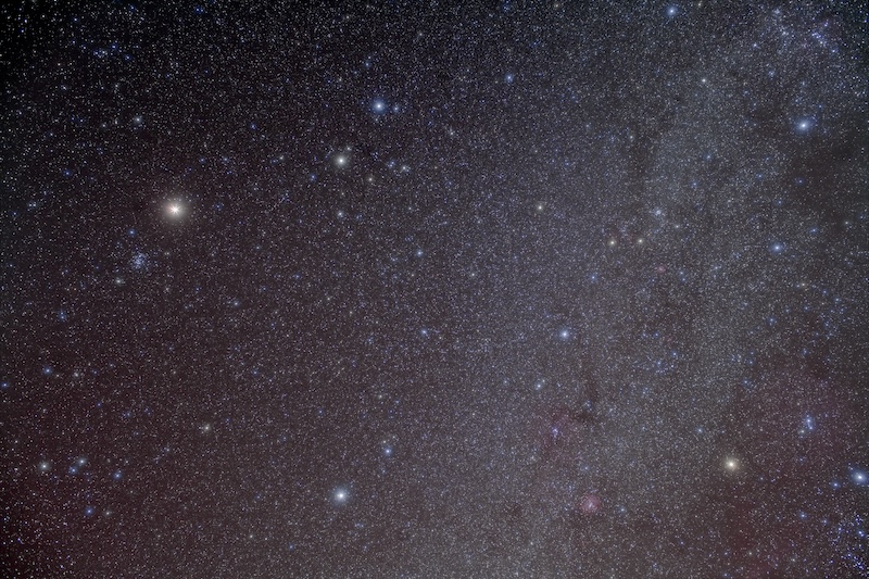 Mars near the Beehive Cluster in Cancer