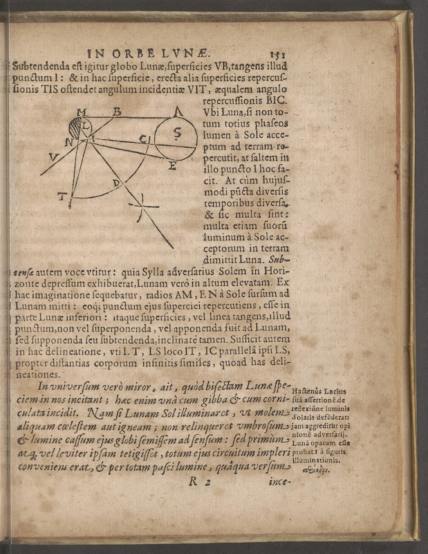 A page from Kepler's In Somnium Astronomicum (An Astronomical Dream)