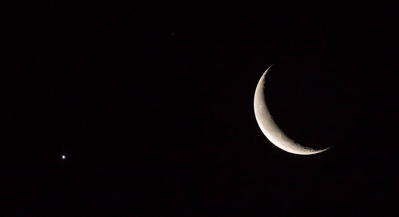 The Moon and Venus