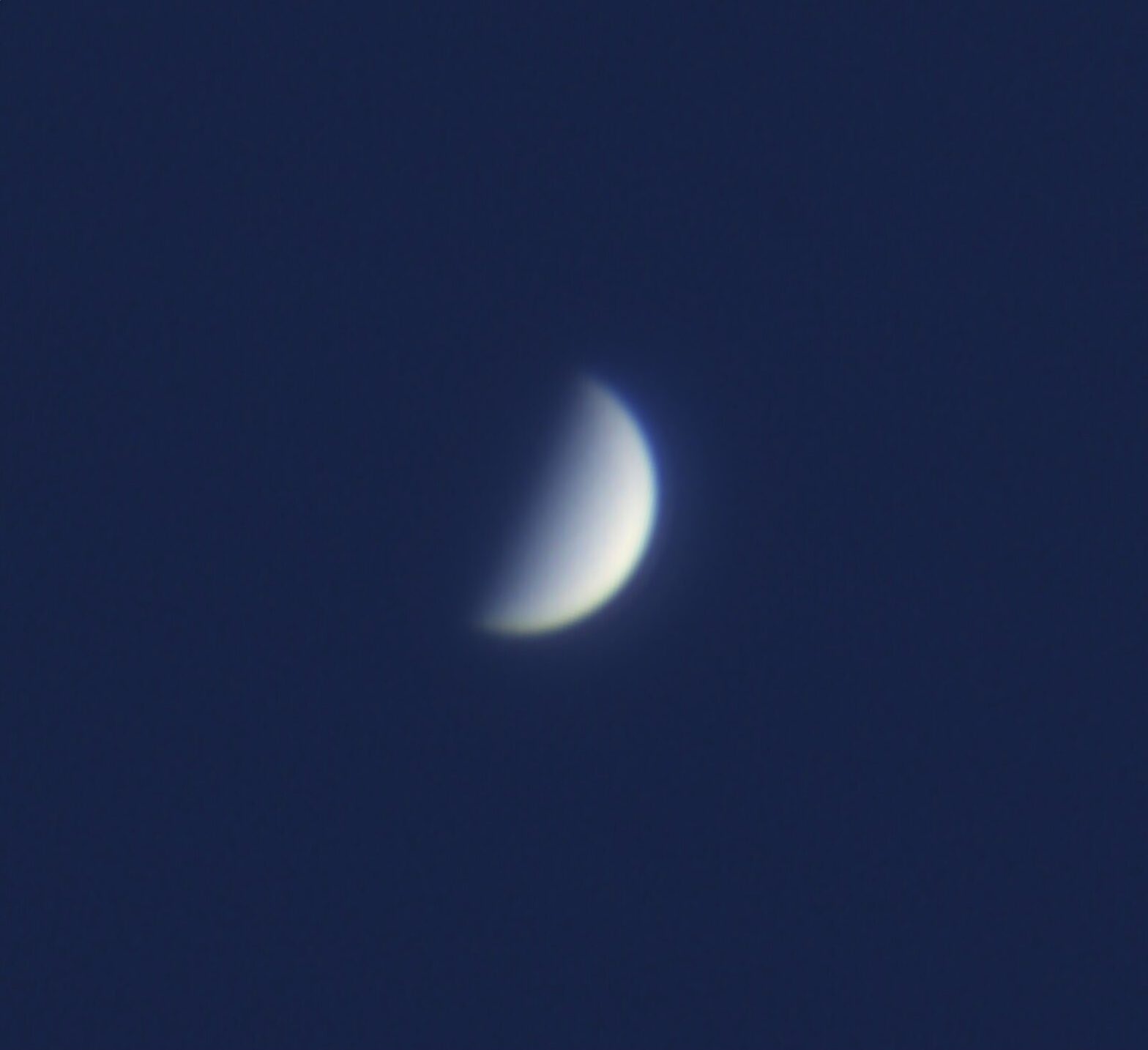 Venus near dichotomy