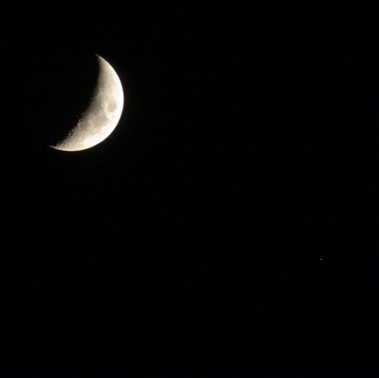 The Moon and Antares