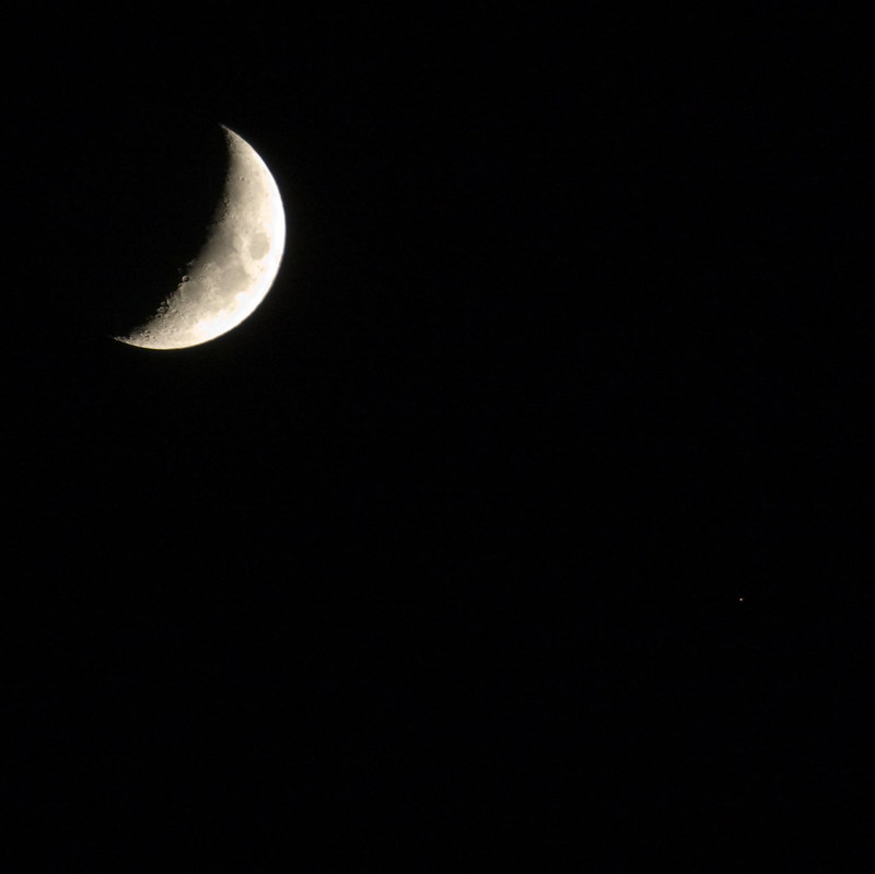 The Moon and Antares