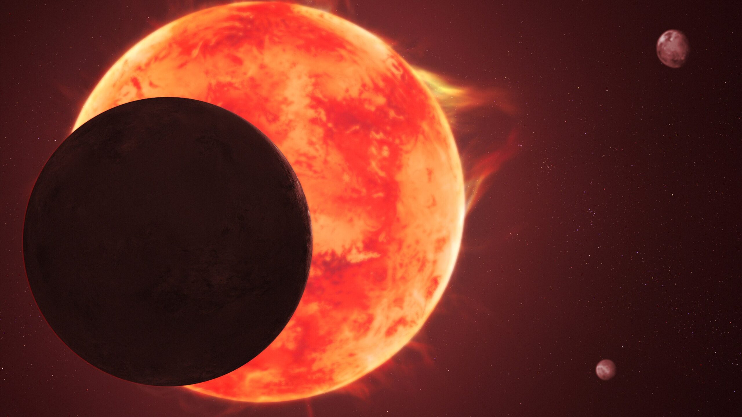 地球サイズの惑星TRAPPIST-1 dは、地球のような大気を持っていないと考えられる。 あるいは、 地球サイズの惑星TRAPPIST-1 dには、地球のような大気は存在しない。 より簡潔に： TRAPPIST-1 dは、地球のような大気を持たない。