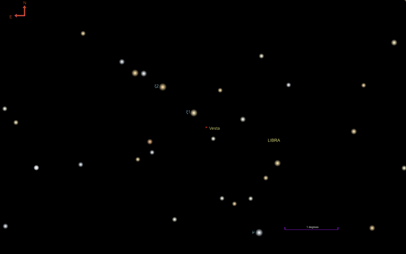**自然な翻訳の例：** * **8月5日火曜日の今日の空：ベスタが2つの星と一直線に並びます** * **今日の空（8月5日火曜日）：小惑星ベスタが2つの星と並んで見える** * **8月5日（火）の夜空：小惑星ベスタが2つの星と一直線上に** **解説：** * "The Sky Today" は、文脈によって「今日の空」「今夜の空」「今日の夜空」など、自然な表現を選ぶことができます。 * "Vesta" は小惑星の名前なので、必要に応じて「小惑星ベスタ」と補足すると、より分かりやすくなります。 * "lines up with" は、「一直線に並ぶ」「並んで見える」といった表現が適切です。 どの翻訳が最適かは、テキストが掲載される場所や読者層によって変わります。