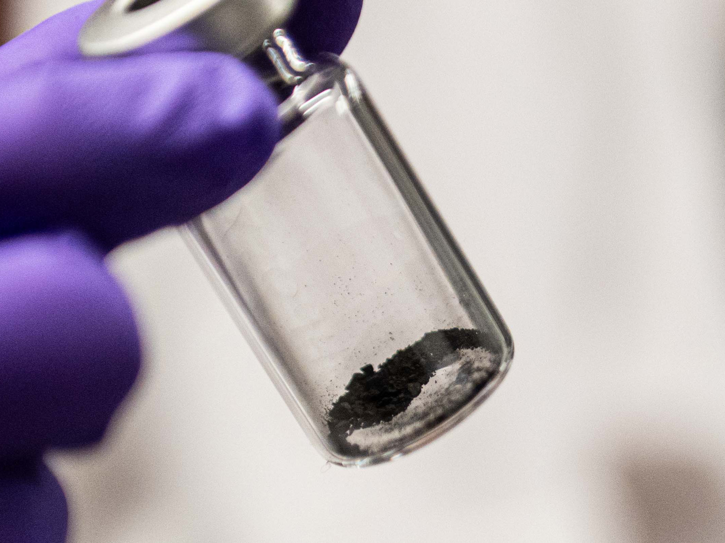 Analyzing materials from a distant area rock