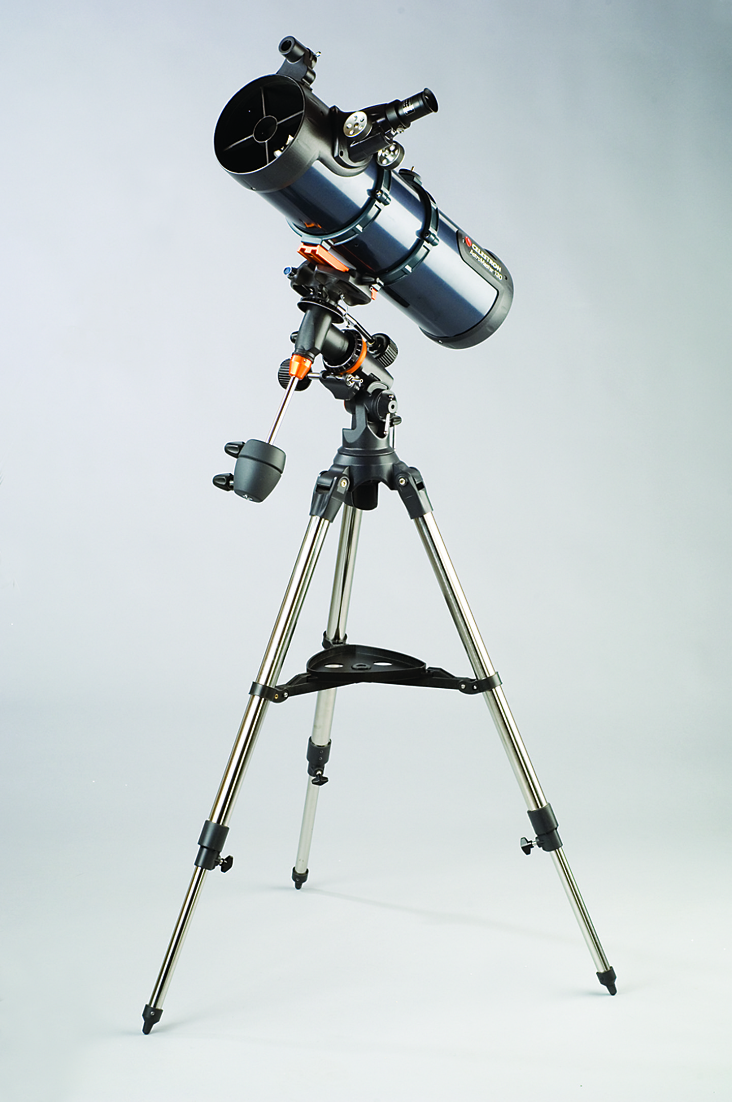 Celestron AstroMaster 130EQ reflector on an equatorial mount