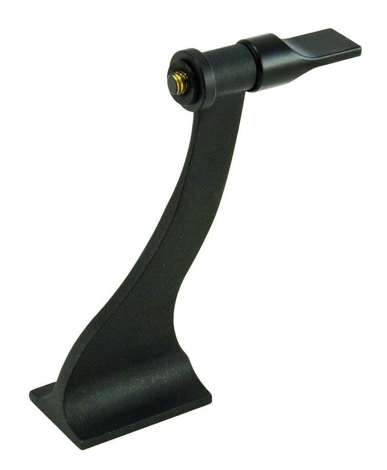 Celestron binocular tripod adapter mounted on a standard camera tripod