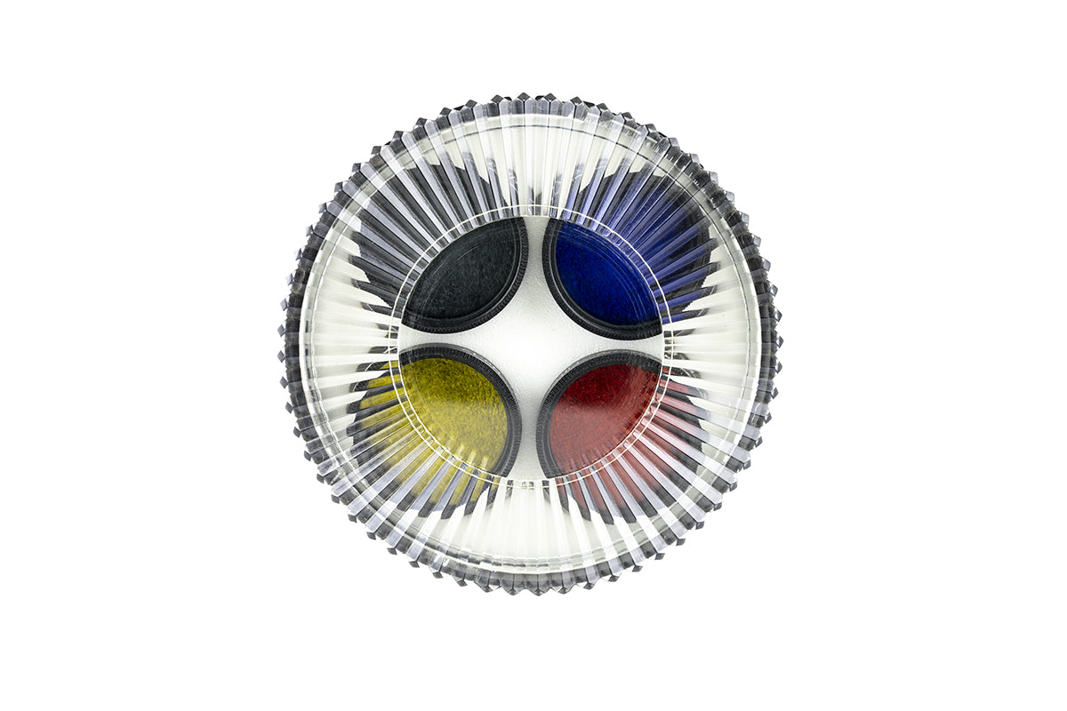 Celestron Lunar and Planetary Filter Set with red, blue, yellow, and neutral density filters in a case