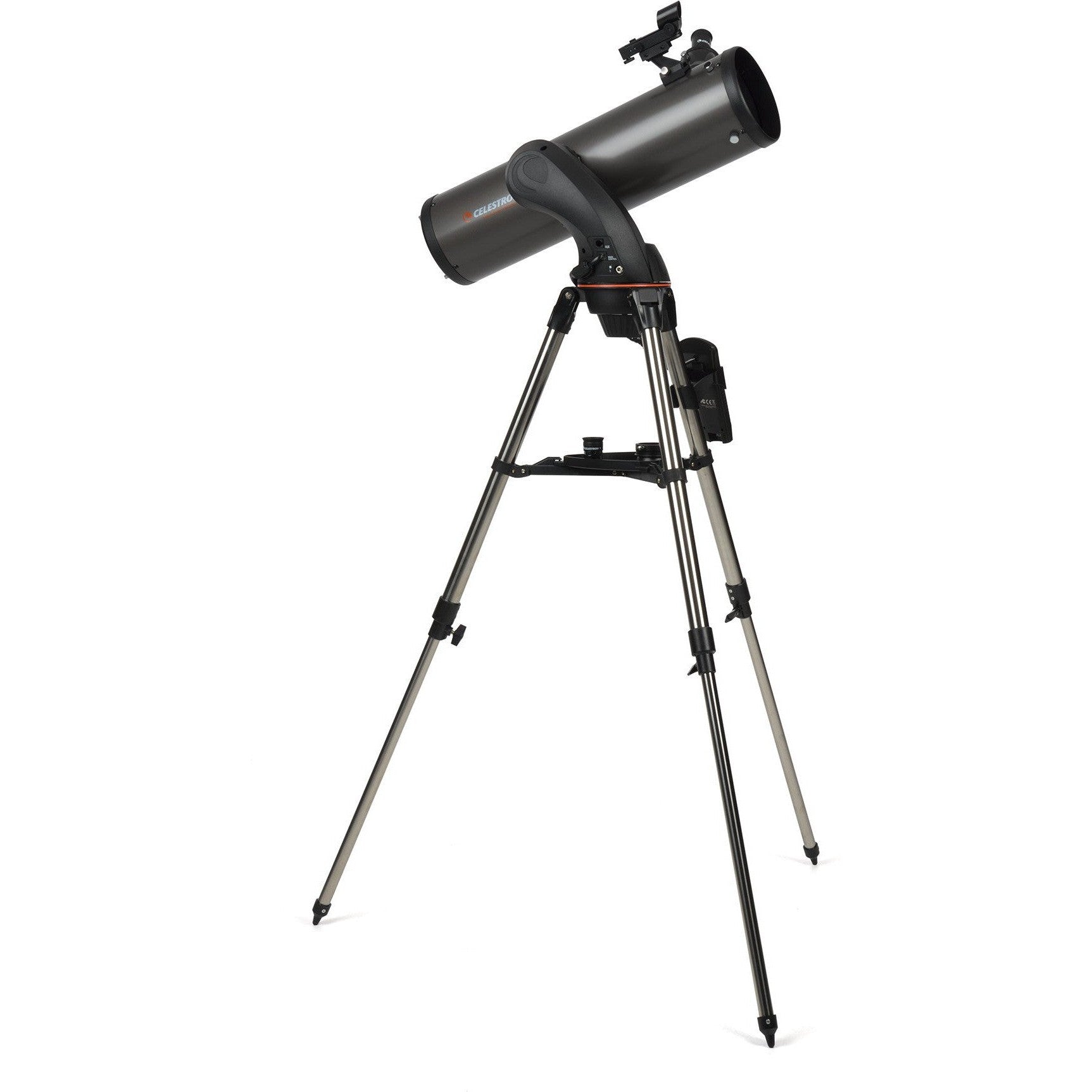 A Celestron NexStar 130SLT Newtonian reflector on a computerized mount