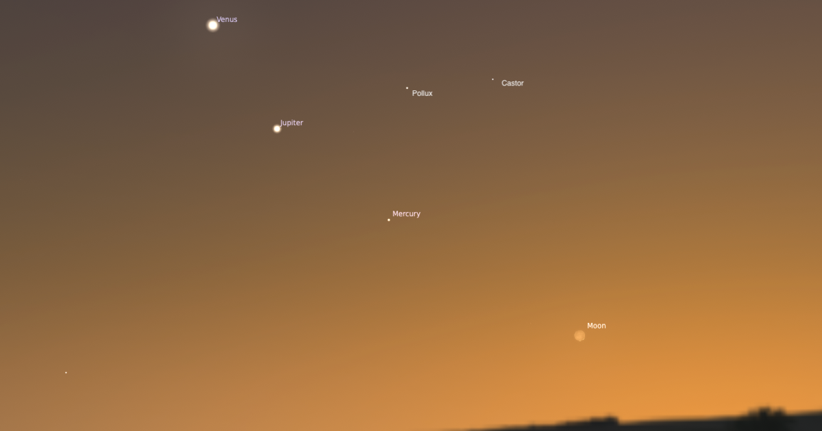 Photo: Astronomy Magazine Mercury's Greatest Eastern Elongation on June 15