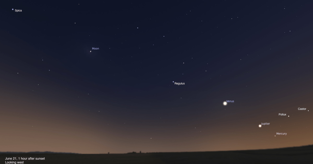 The Sky Today on Sunday, June 21: A summertime lineup