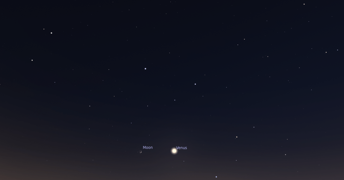 The Sky Today on Friday, July 17: The Moon skims south of Venus - Astronomy Maga... — Astronomy Magazine