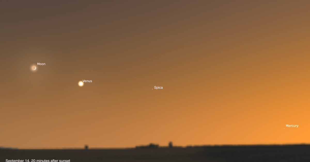 The Sky Today on Monday, September 14: Connect four