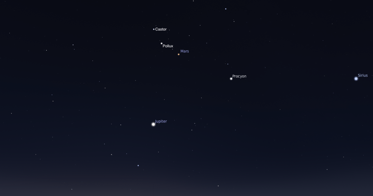 The Sky Today on Saturday, September 19: Mars meets Pollux