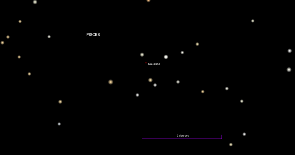 The Sky Today on Wednesday, September 30: Asteroid Nausikaa at opposition