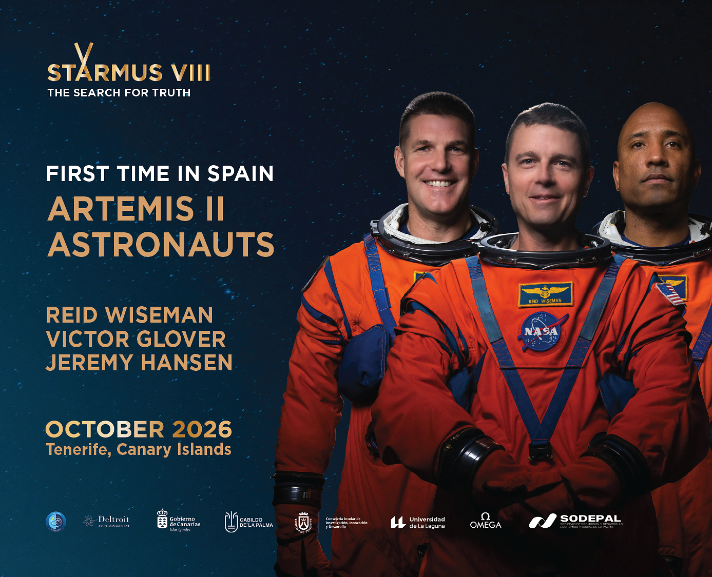 headline: Artemis 2 crew lands at Starmus VII — 15 years aft