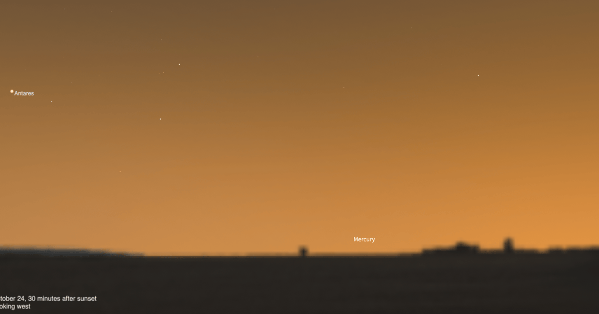 The Sky Today on Saturday, October 24: Mercury stands still