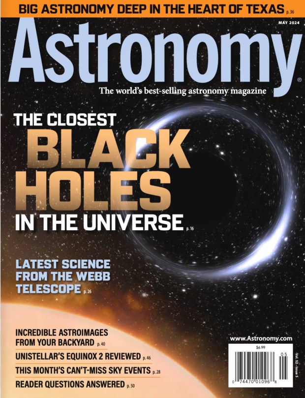 The May 2024 issue of Astronomy Magazine.
