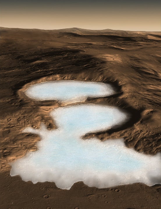NASA spacecraft detects buried glaciers on Mars | Astronomy.com