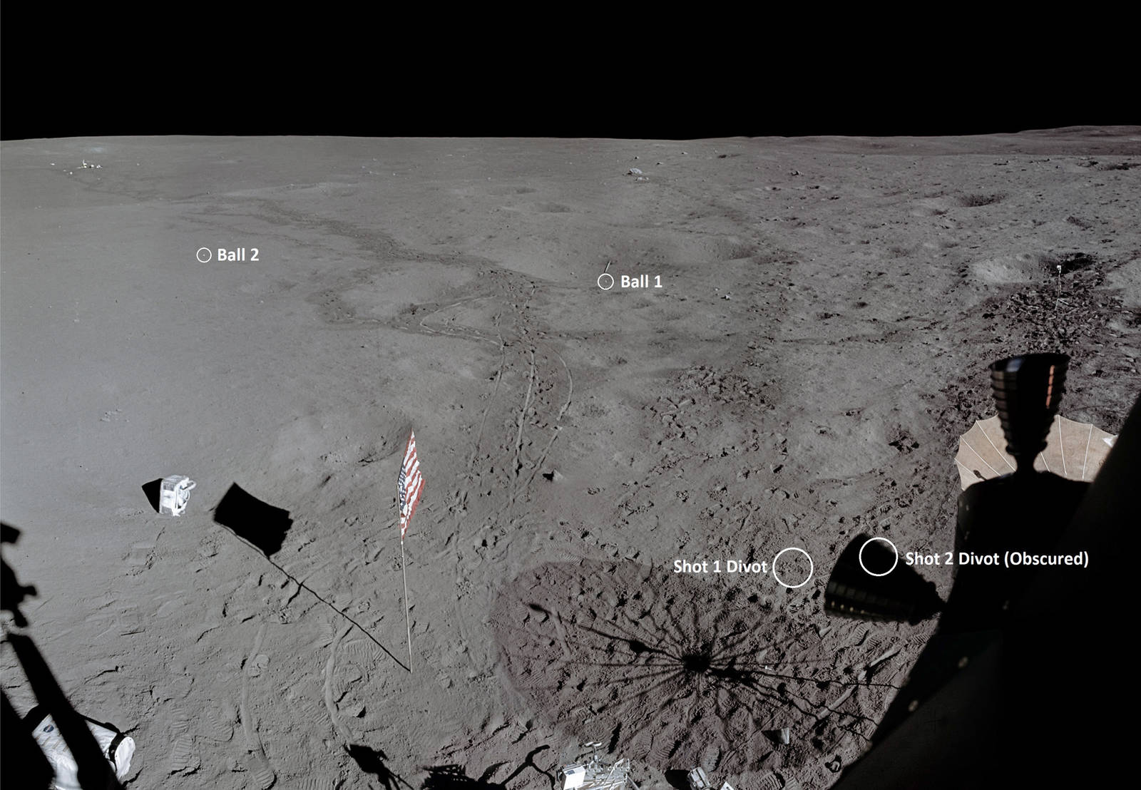 Alan Shepard smacked golf balls on the Moon — and now we know where they  landed
