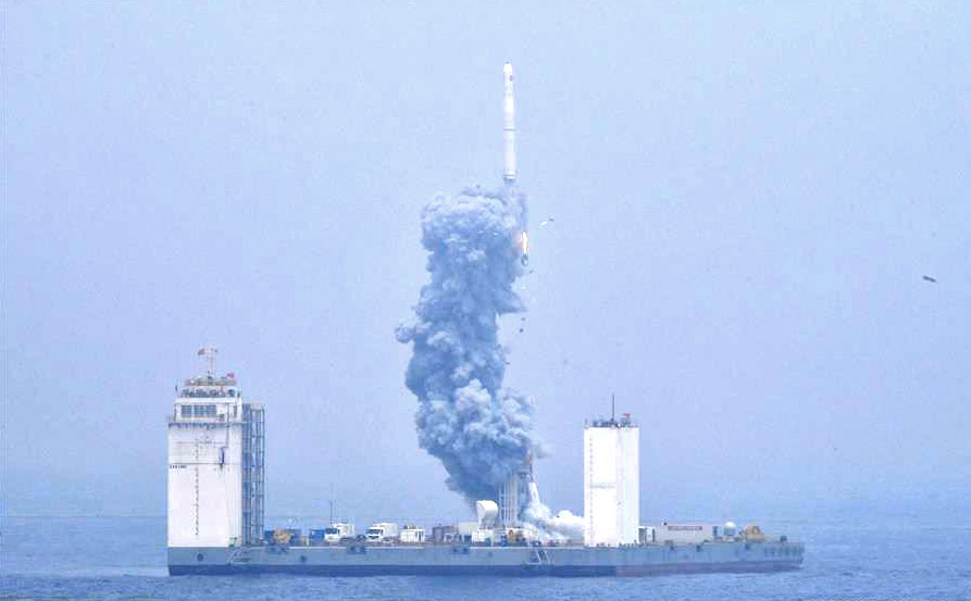 China's surprise first sea launch sends satellites into orbit |  Astronomy.com