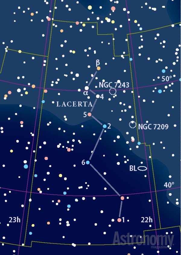 The constellation Lacerta