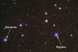 The constellation Leo the Lion hosts Regulus and Denebola. Credit: Bill and Sally Fletcher.